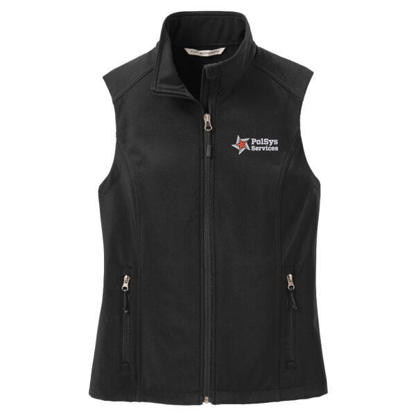 PolSys Services, Inc. Embroidered - Ladies Core Soft Shell Vest Thumbnail