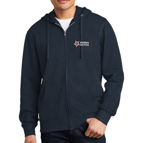 PolSys Services, Inc. Embroidered - Fleece Full Zip Hoodie Thumbnail