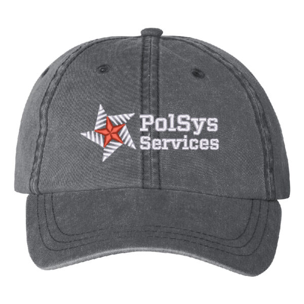 PolSys Services, Inc. Embroidered - Pigment-Dyed Cap Thumbnail