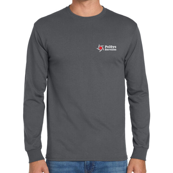 Polsys Services, Inc. Printed - Dri Power ® 50/50 Cotton/Poly Long Sleeve T Shirt Thumbnail